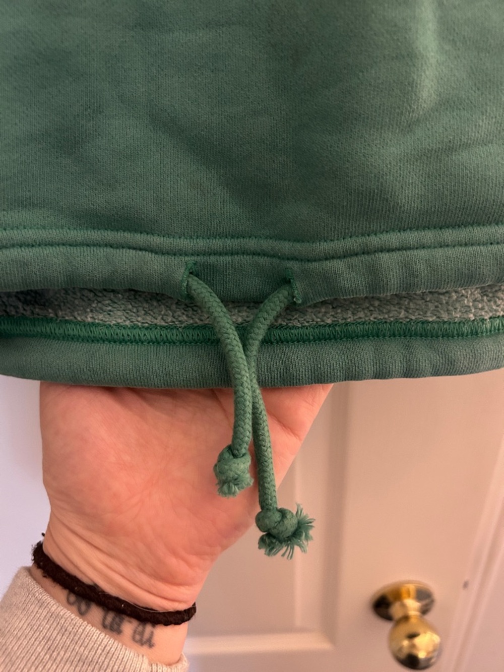 TNA Cozy Green Drawstring Hoodie - Picture 3 of 4